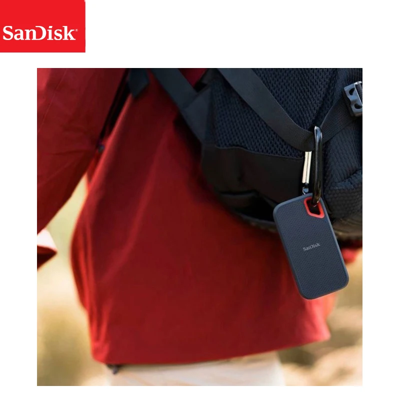 Двойной Флеш-накопитель SanDisk Портативный внешний твердотельный накопитель E60 1 ТБ