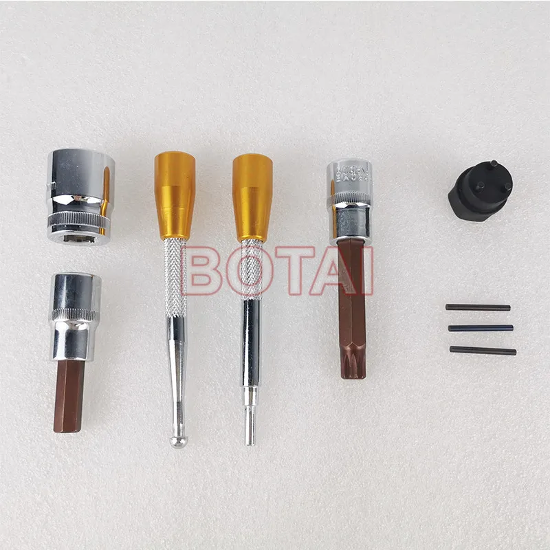 Набор инструментов для разборки форсунки системы питания с общей топливной