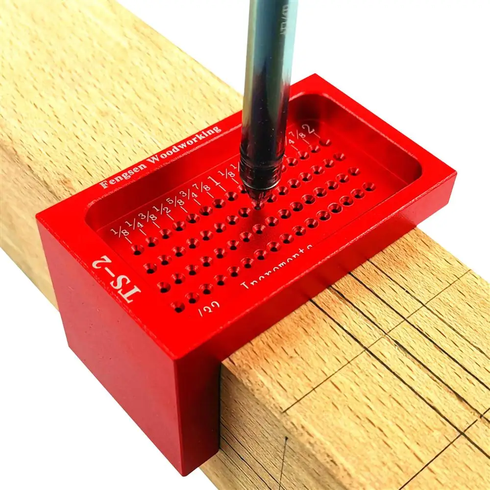 

TS-2 Scriber Carpentry T-Type Woodworking Marking Ruler Hole Crossed Gauge Tool 30DC11