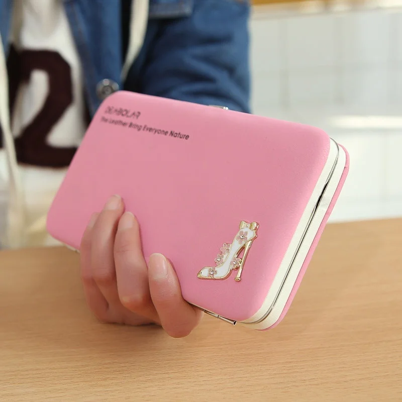 Женский функциональный кошелек для мобильного телефона милый кожаный