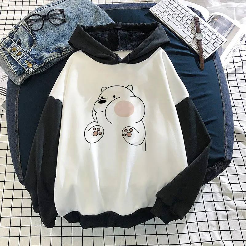 

Winter Thick Fashion Oversized Hoodie Women Harajuku Loose Long Sleeve Sweatshirt Tops Cute Cartoons Printed Hoodies Hooded