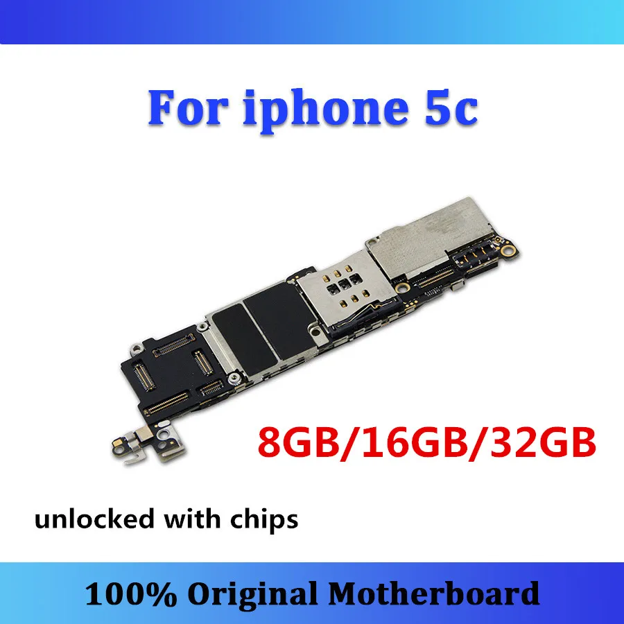 Для iphone 5C материнская плата разблокированная с чипами 8 ГБ/16 ГБ/32 ГБ материнская плата 5C заменена логическая плата IOS обновленная карта/плата
