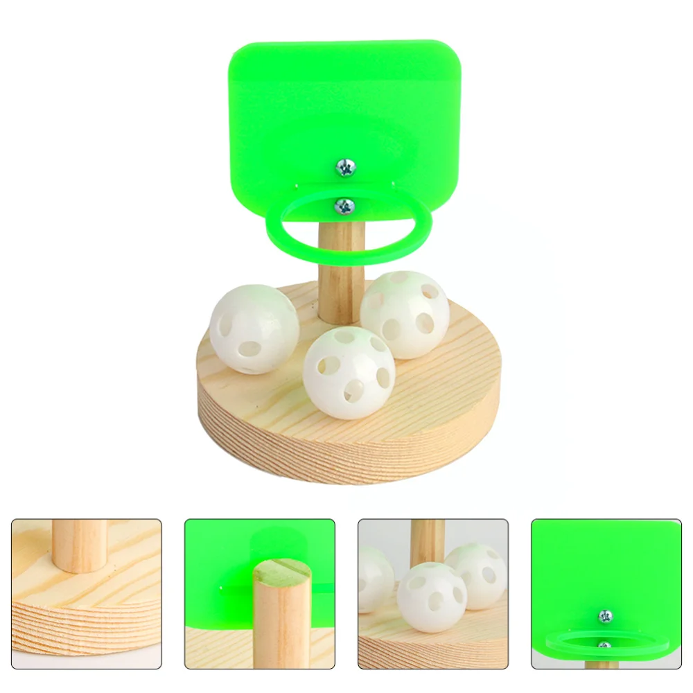 

1 Set Cockatiel Shooting Basket Bird Intelligence Training (Round Base)