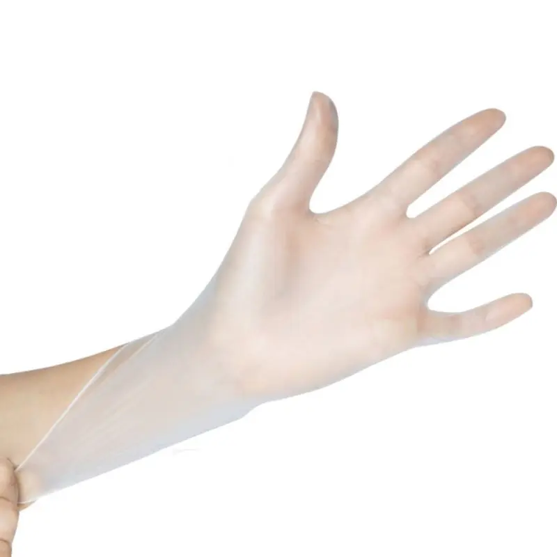 

100Pcs Disposable PVC Gloves Protective Thick Transparent Plastic Safety Mittens 3XUC