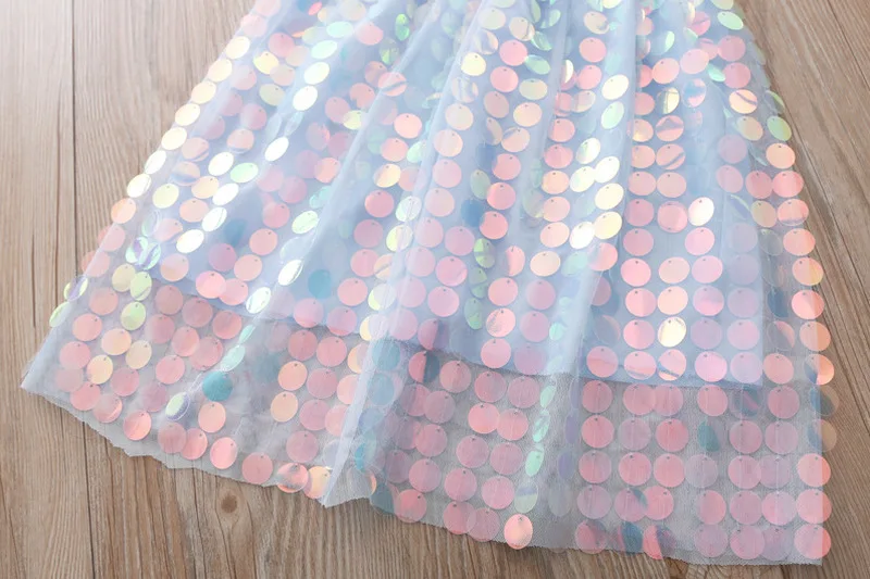 Костюм принцессы Эльзы с блестками для девочек | Детская одежда и обувь