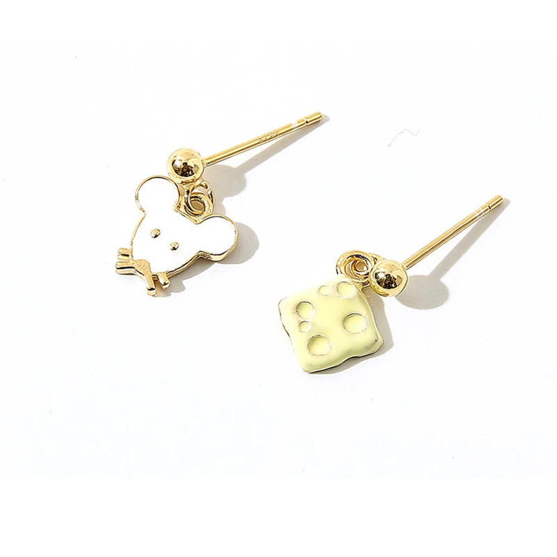 

Серьги-гвоздики из серебра 925 пробы с изображением милых животных