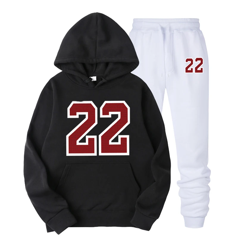 Новинка 2019 брендовая спортивная одежда с принтом мужская толстовки + штаны