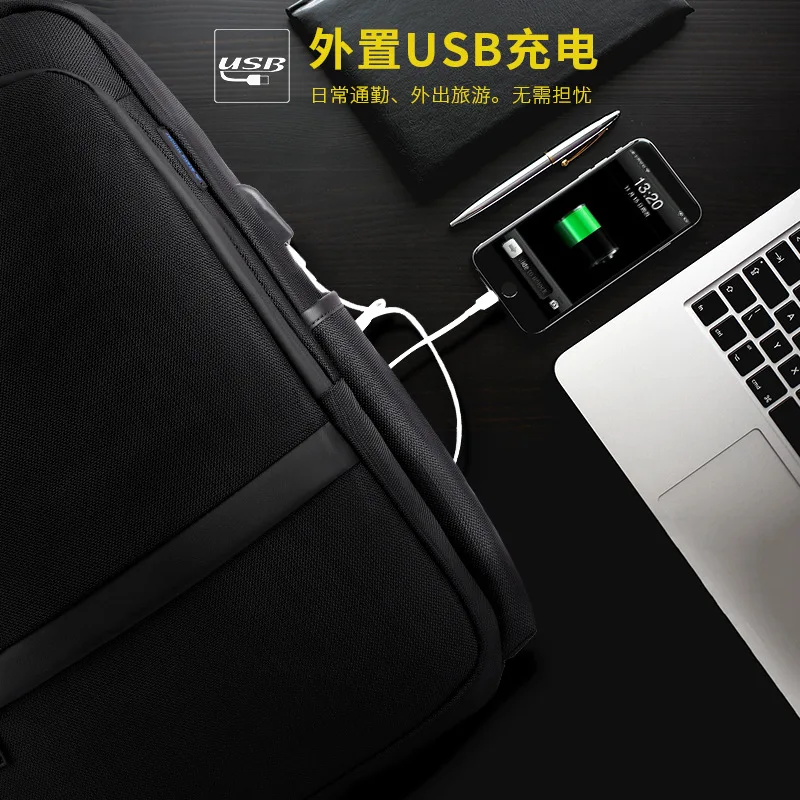 Мужские Водонепроницаемые рюкзаки с зарядкой от usb 15,6 дюймов для ноутбука, Мужской многофункциональный рюкзак для путешествий, школьный рюкзак для мальчиков и девочек-подростков
