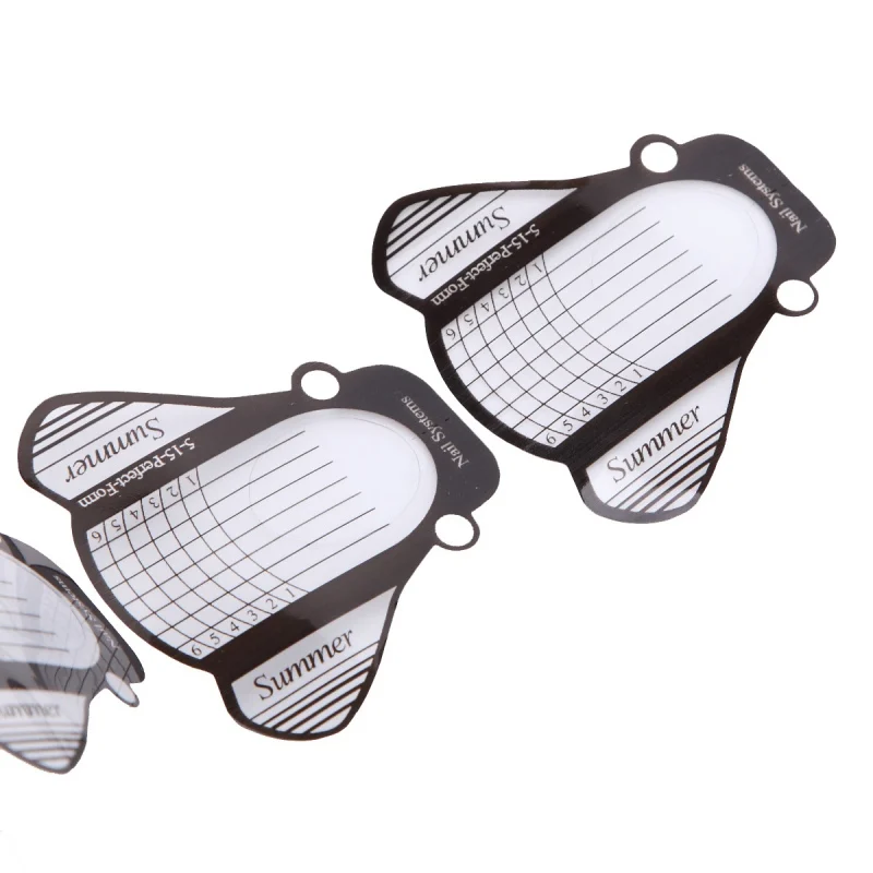 Наращивание ногтей в форме рыбы Французский акриловый УФ-гель направляющий