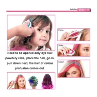 disposable hair dye powder cake fashion colorful colors styling chalk set soft pastel salon diy tools non toxic easy to use
