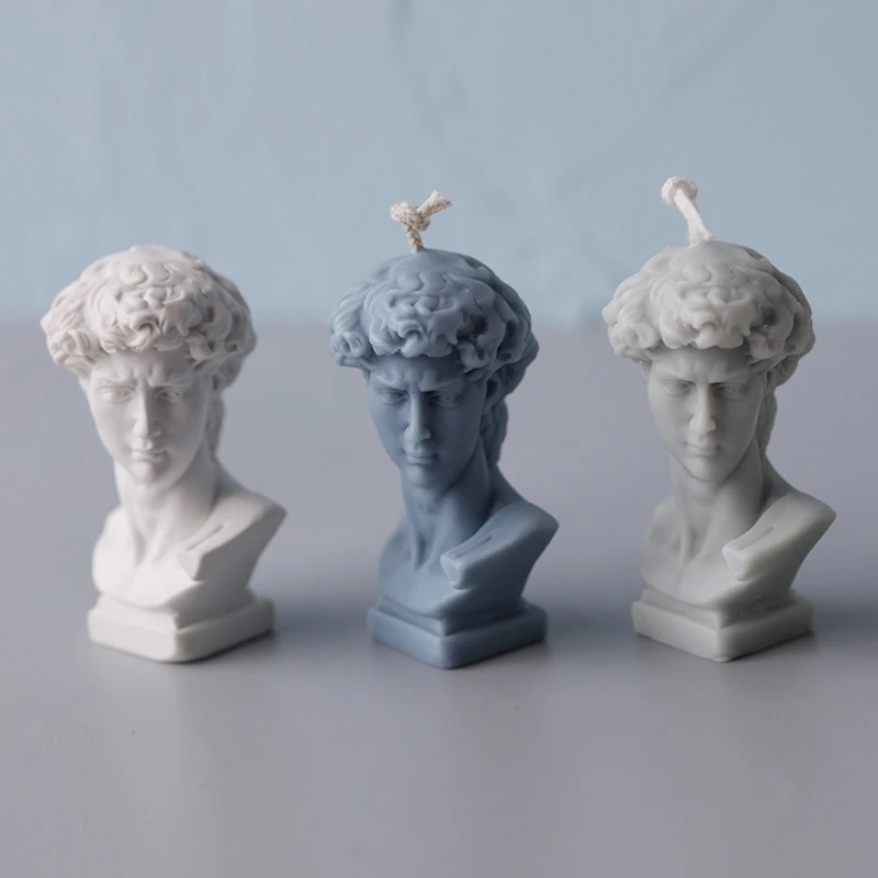 

DIY Great Artists Figures David Silicone Mold Resin Portrait Painting Mold 875B