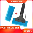 Синий Макс фильм резиновый Ракель виниловый оттенок воды сухожилия скребок Сплав Ручка Pro автомобиля пленка окна инструменты для очистки стекол B25 + B02