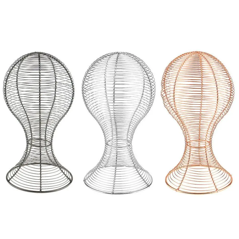 Металлическая шляпа Кепки шлем парик волос держатель для хранения сушки Дисплей