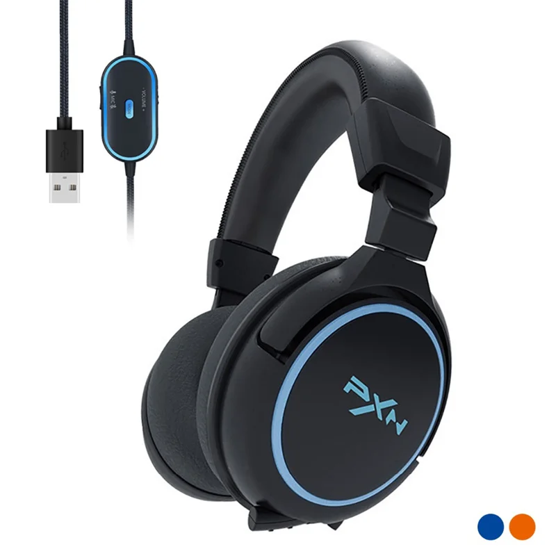 Оригинальная игровая гарнитура PXN-U306 наушники 7 1 с объемным звуком геймерские
