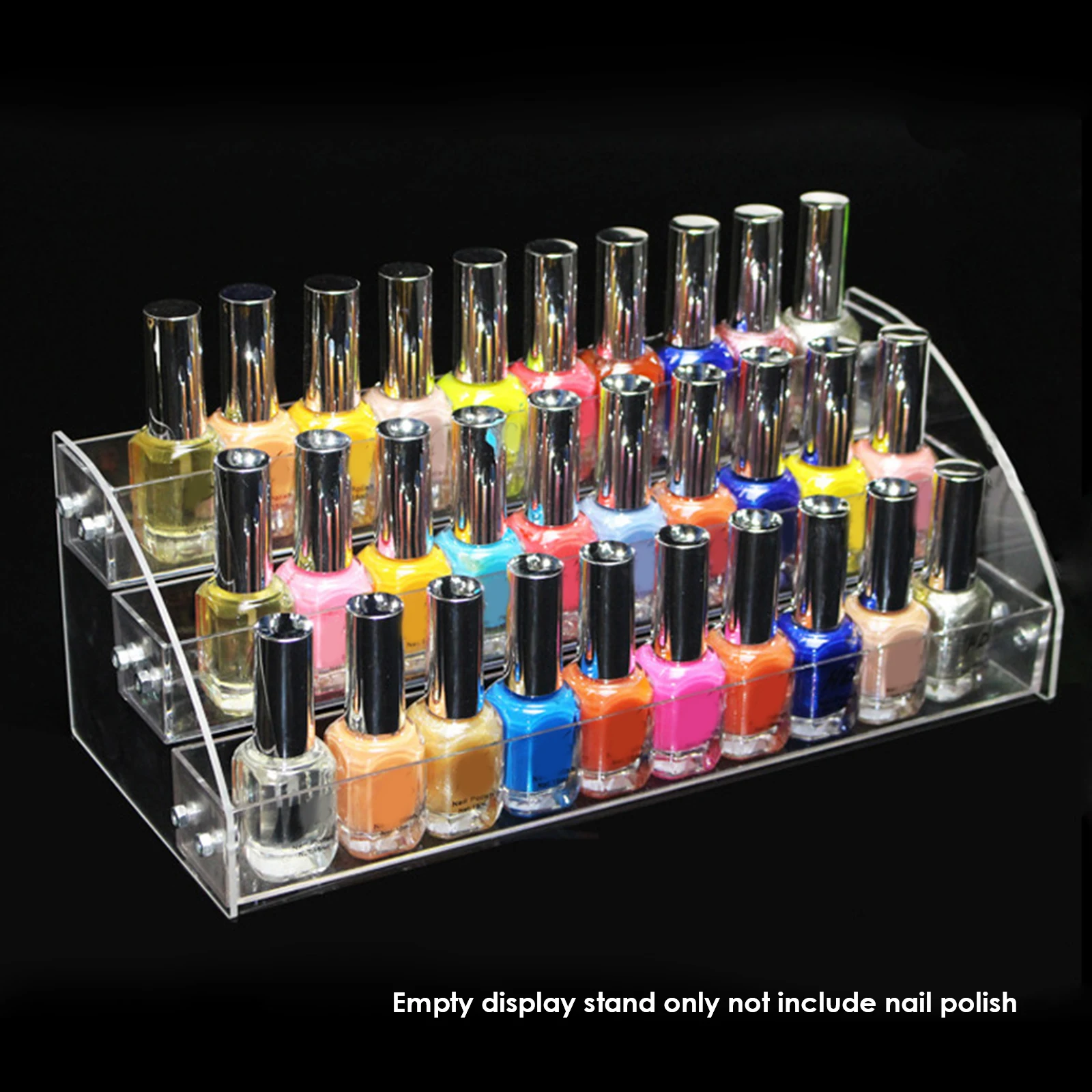 

Acrylic Nail Polish Rack3-5-7 Layer Multi-Layer Display Stand Plastic Transparent Frame Cosmetic Lipstick Organize Storage Shelf