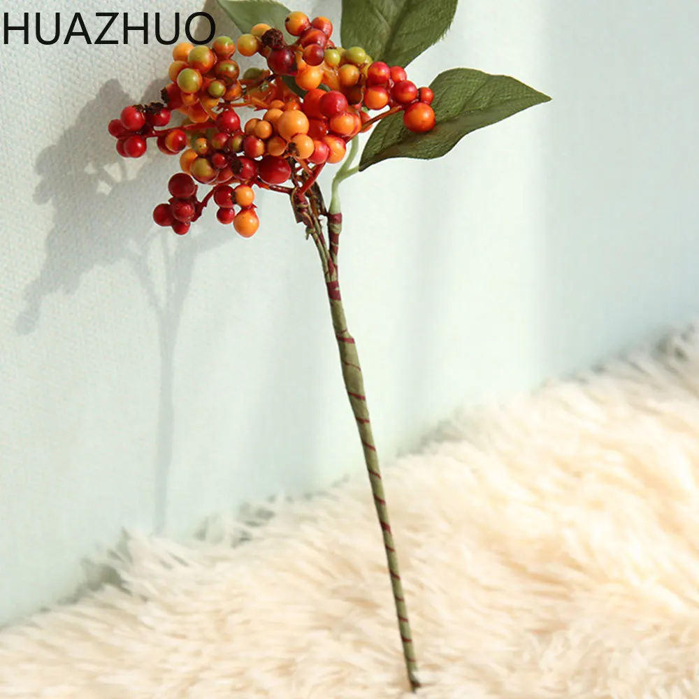 Рождественские искусственные ягоды маленькие тычинки цветов разные цвета