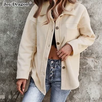 women coat harajuku jacket 2021 cardigan sweatshirt long sleeve female trench vintage jean streetwear track autumn overcoat