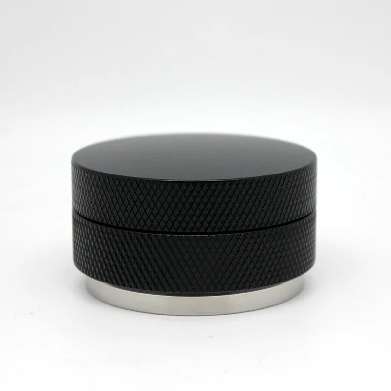 

Wholesale Coffee Machine Accessories Stainless Steel Embossed Powder Press Tamper Coffee Distributor Adjustable Double Layer Pow