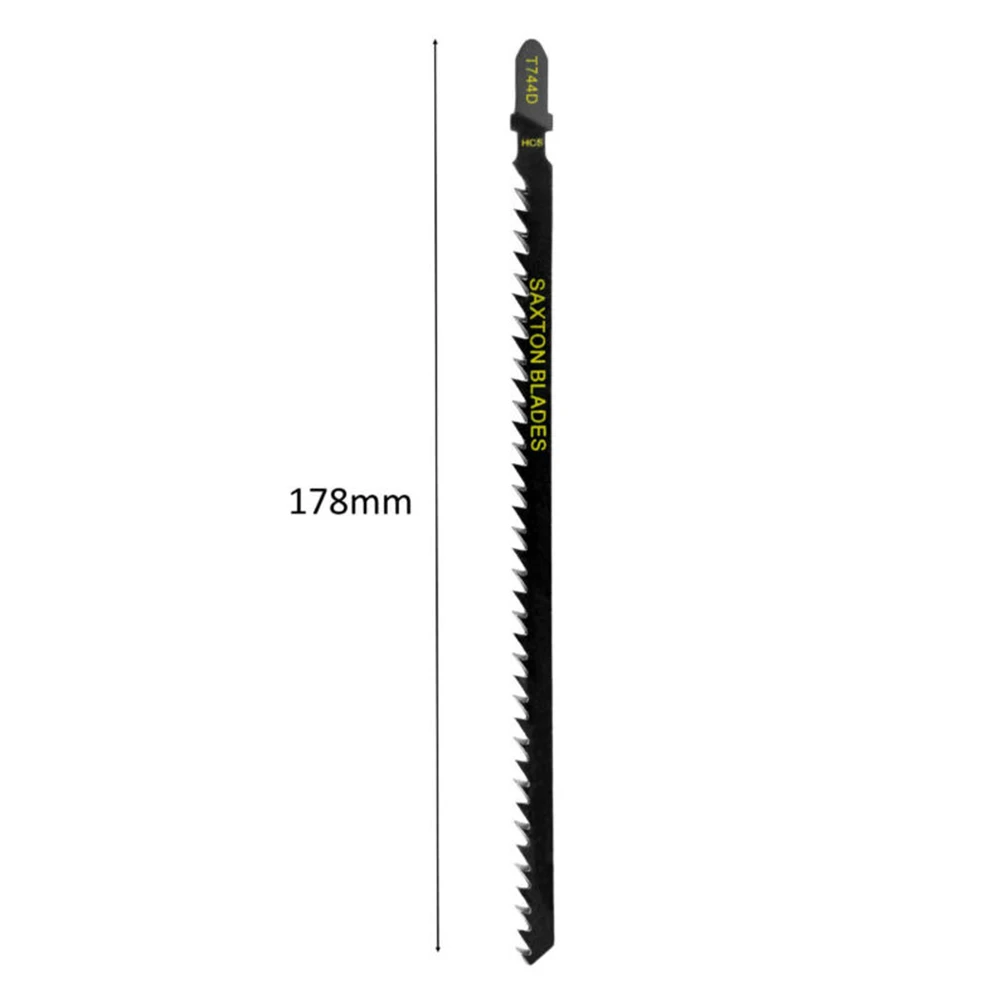 

5Pcs T744D 180mm Ultra-long Jigsaw Saw Blades Fast Cutting Set For Wood Plastic 5 * Saw Blades Cutting Thick Construction Wood