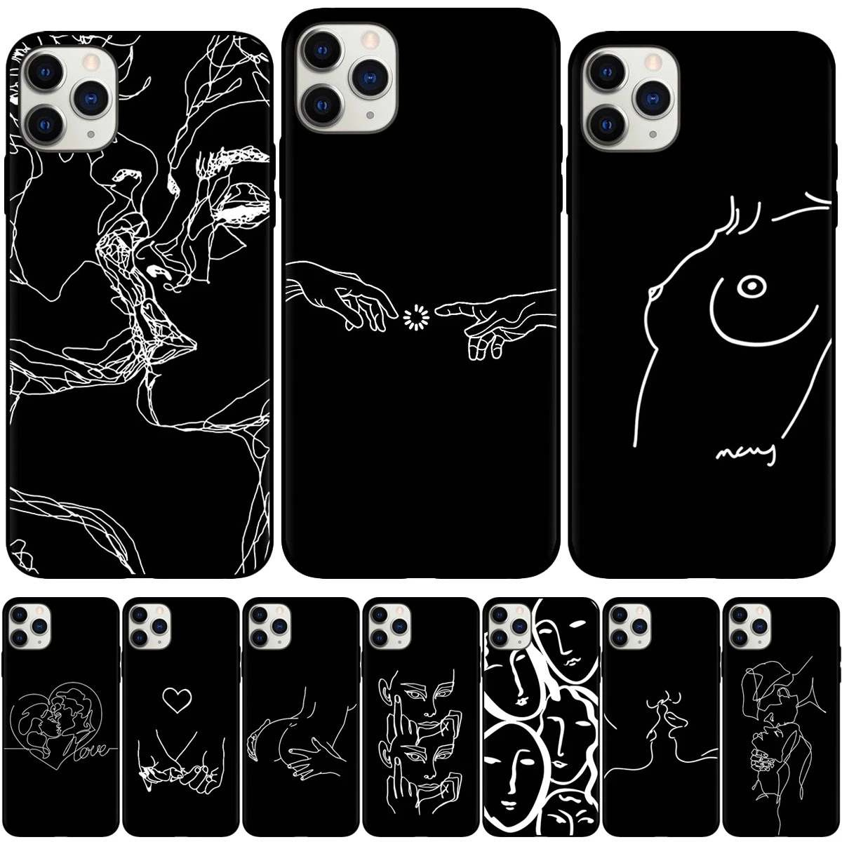Чехол для iPhone 11 Pro Max XR X Xs 6 6S 7 8 Plus 5 5S SE 2020 силиконовый с абстрактным рисунком |