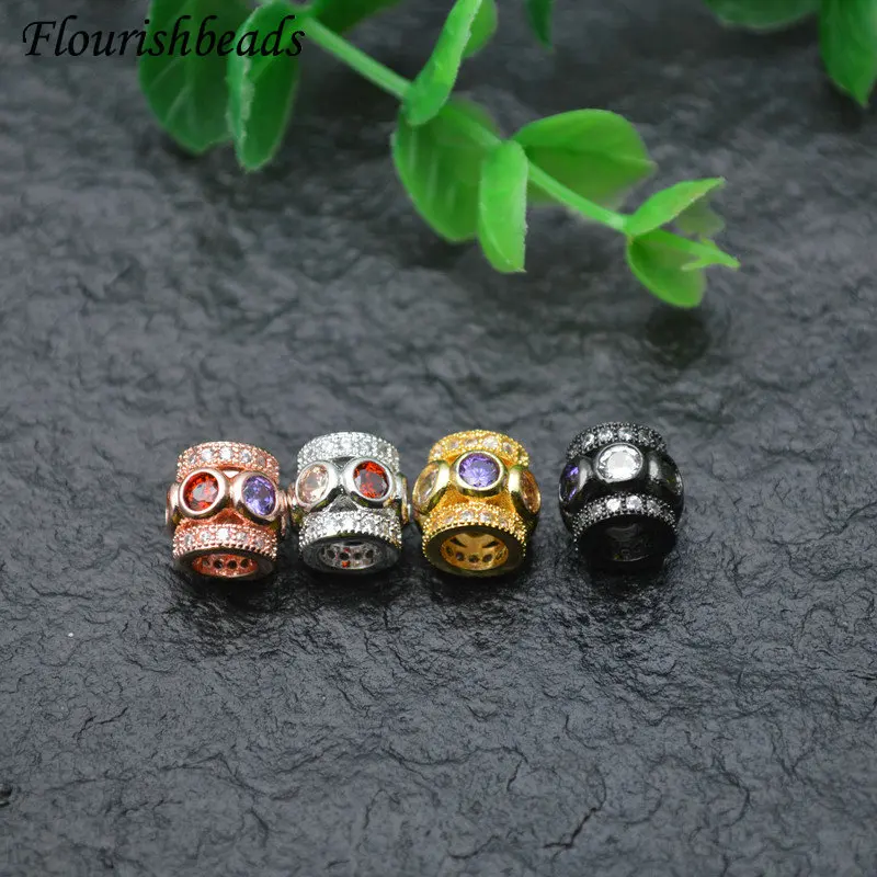 

Миниатюрные бусины из циркона, 7x9 мм, 10 шт./лот