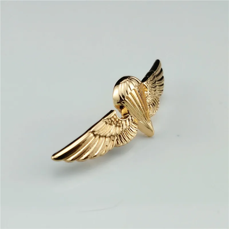WWII США воздушный парашютный десантный колпачок значок шпильки США WW2 Insignia военный Cockade Pin