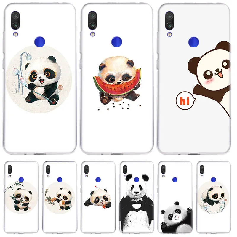 

Baby Panda Who Loves To Eat Bamboo Case For Xiaomi Redmi Note 10 Pro Max 8T 9T 9S 10S 9A 9C 9 Power 8 2021 TPU Transparent Cover