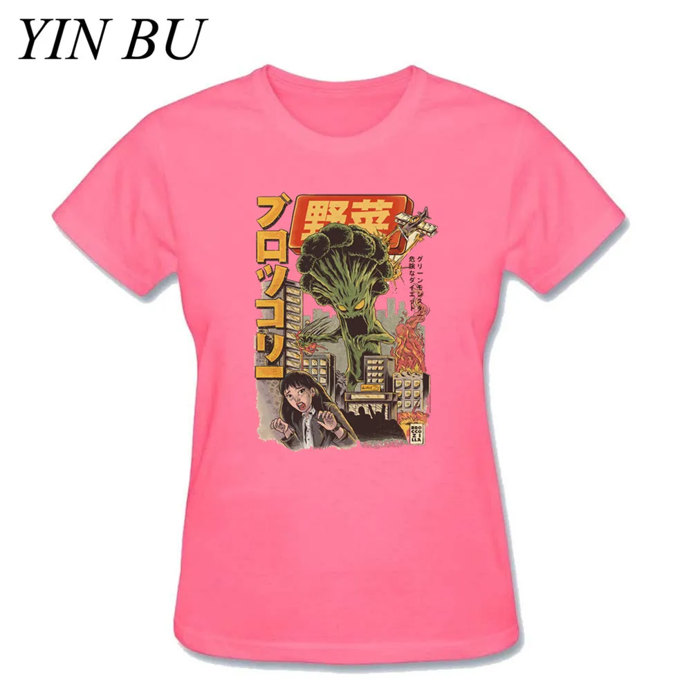 Женская футболка гигантские грибы Монстр демон броккозилла брокколи смешной