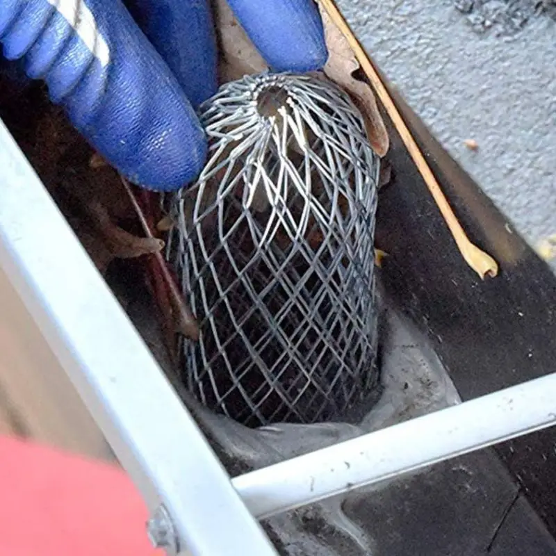 

J2HA Gutter Guard Expand Aluminum Downspouts Filter Strainer Filter Stops Blockage Leaves Debris Multipurpose Home Gadget