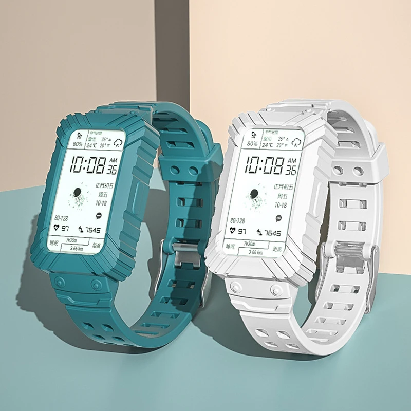 

Ремешок и защитная плёнка для Huawei band 6, силиконовый браслет для Huawei band 6 Pro/Honor 6