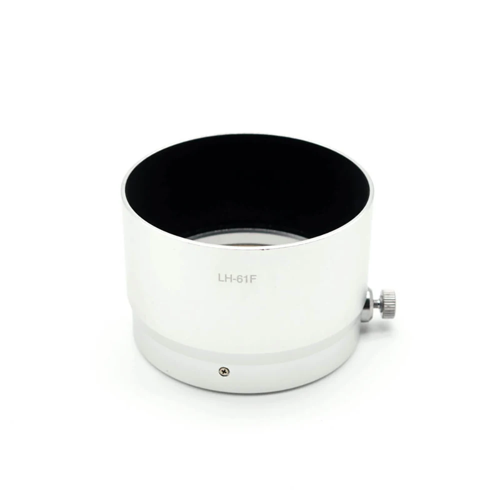 Металлическая бленда для объектива Olympus M.ZUIKO DIGITAL ED 75 мм f/1 8 Замена LH 61F Silver|lens hood|metal