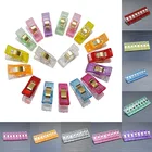 50 шт.компл. фут чехол многоцветный Пластик зажим тканевые зажимы лоскутное окантовка шитье инструменты, Швейные аксессуары 2020 швейное скрепление