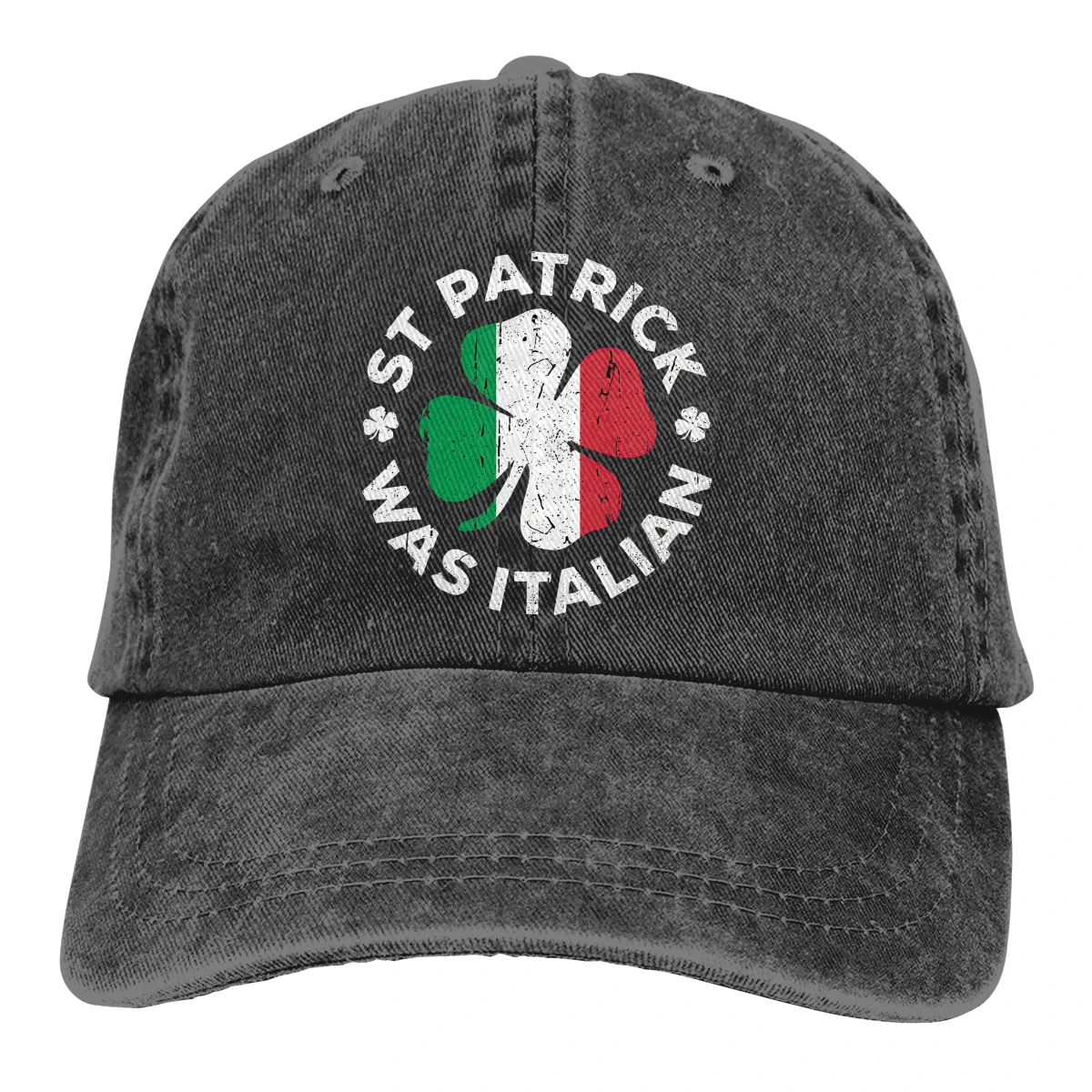 

St Patrick Was Italian Shamrock Italy Flag Baseball Cap cowboy hat Peaked cap Cowboy Bebop Hats Men and women hats