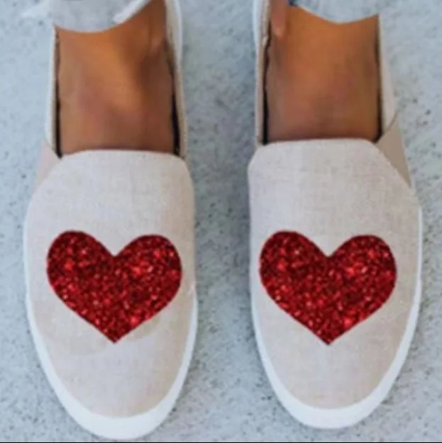

Women Shoes Casual Soft Flats Female Platform Women's Vulcanized Shoes Comfort Slip On Spring Ladies Canvas Shoes Loafers