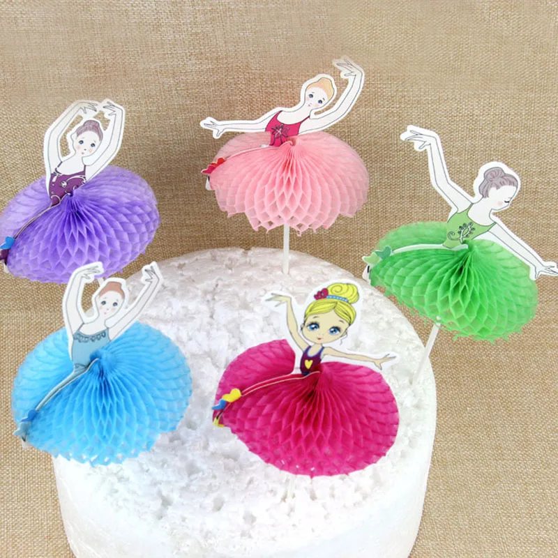 5 шт./лот балетное платье для девочек нарядное с украшением в виде кекса Детские