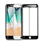 Закаленное стекло с изогнутыми краями для iPhone 7 8 Plus 6 6s SE 2020 X Xr Xs, Защита экрана для iPhone 11 12 Pro Max, защитная пленка