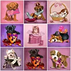 AZQSD 5D алмазная картина собака мультфильм полная дрель квадратная рукоделие Алмазная вышивка домашние украшения с животными подарок ручной работы