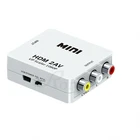 Адаптер-преобразователь HDMI-совместимый с AV, HD-видео композитный преобразователь HD в RCA AVCVSB LR, видео 1080P, поддержка NTSC PAL