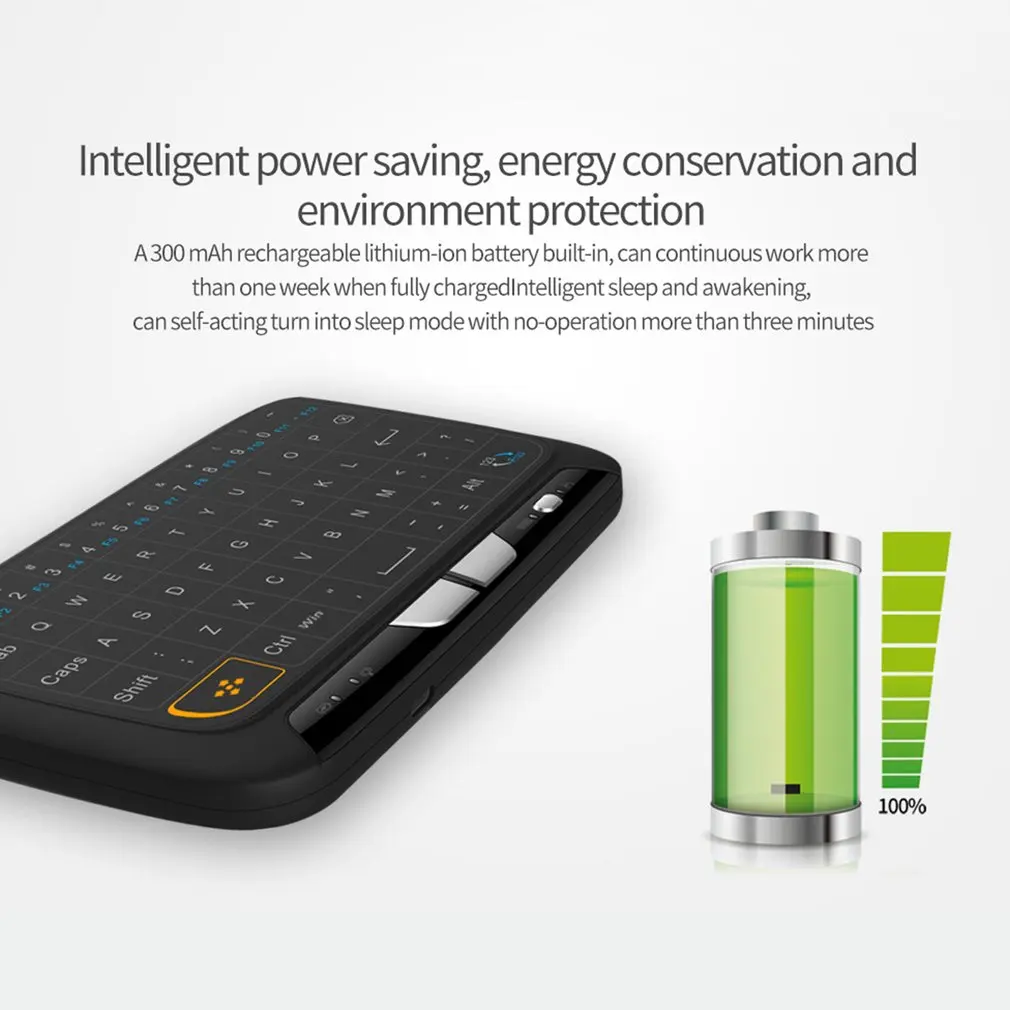 Беспроводная мини-клавиатура H18 + Air Mouse сенсорный экран 2 4 ГГц QWERTY клавиатура