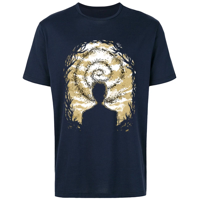 Мужская футболка Carcosa's Spiral летняя с коротким рукавом топы Hastur Cthulhu потрясающая