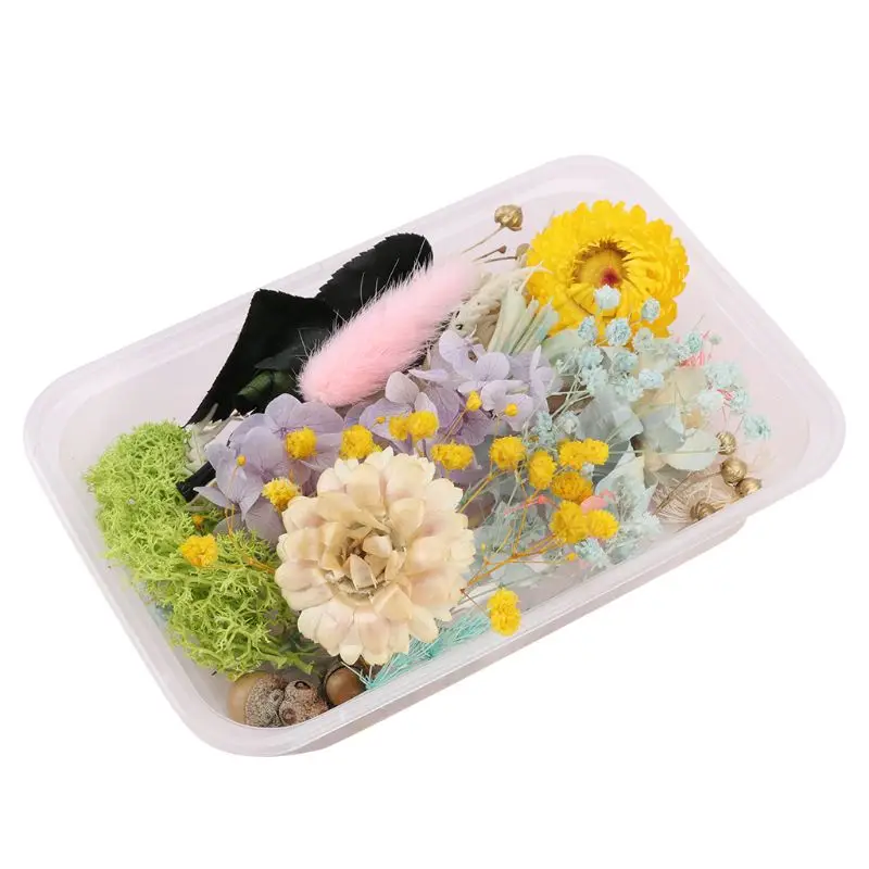 

1 Box Real Mix Dried Flowers for Resin Jewellery Dry Plants Pressed Flower Making Craft DIY Accessories Home Use