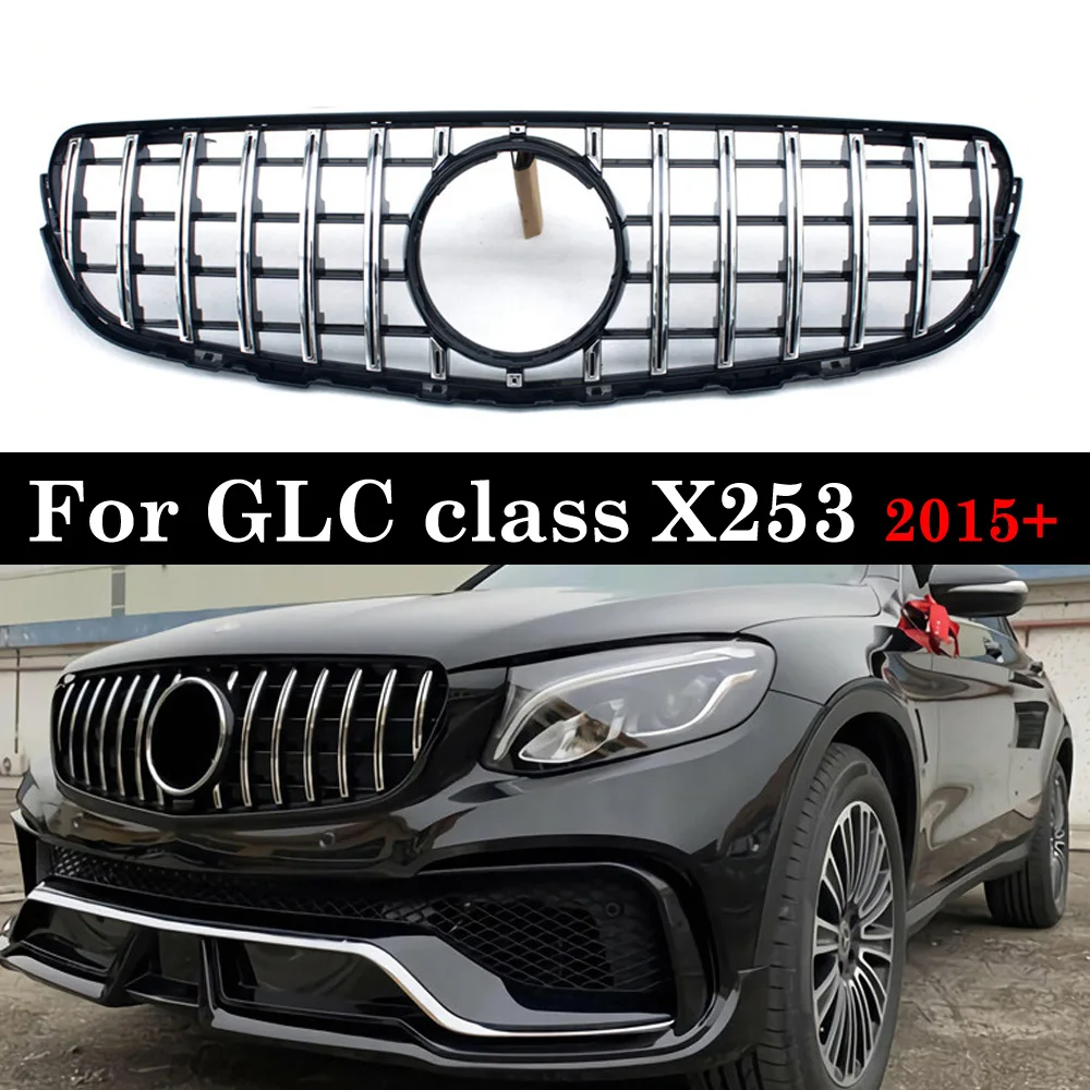 Передний гоночный сетчатый гриль для Mercedes GLC class X253 GLC200 GLC250 GLC300 GlC450 2016 + |