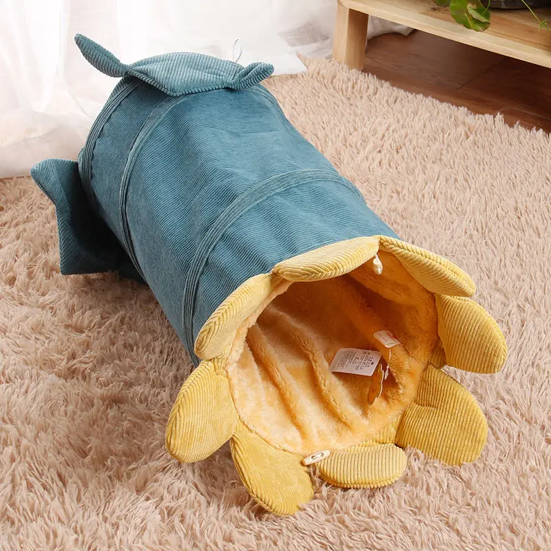 

Cat Tunnel Pet Supplies Cat Bed Channel Rolling Dragon Autumn and Winter Cat Nest Warm Cat Teaser Toy