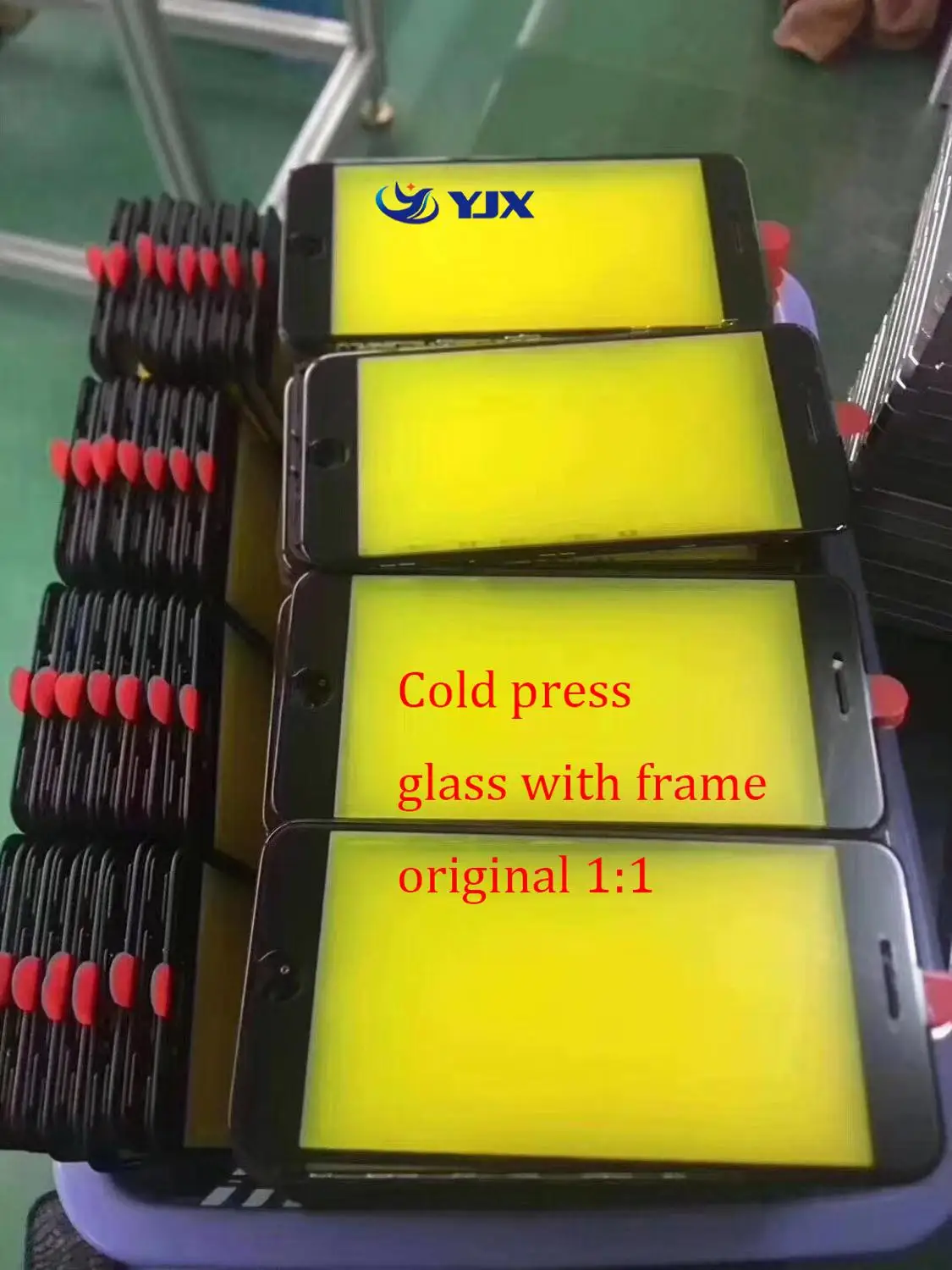 Оригинальное Сенсорное стекло 2 в 1 1:1 внешнее Переднее с рамкой для iPhone 6 6S Plus