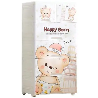 Уплотненный ящик для хранения детских игрушек пластиковый комбинированный