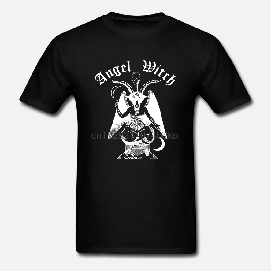Официальный Ангел ведьма Бафомет футболка тяжелый металл рок панк музыка сатана