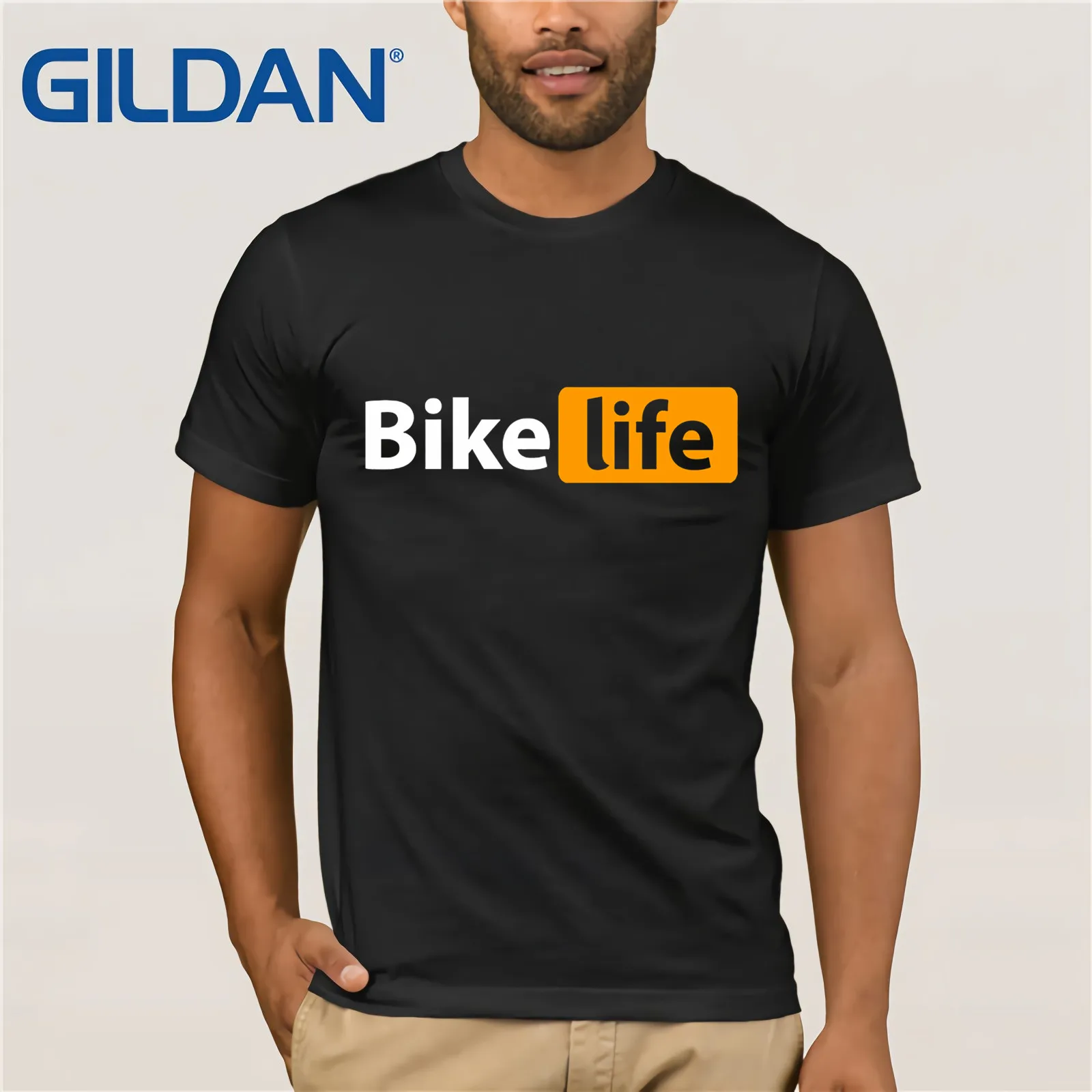 Новое поступление футболки с логотипом Bikes Life Hub мужские хипстерские коротким