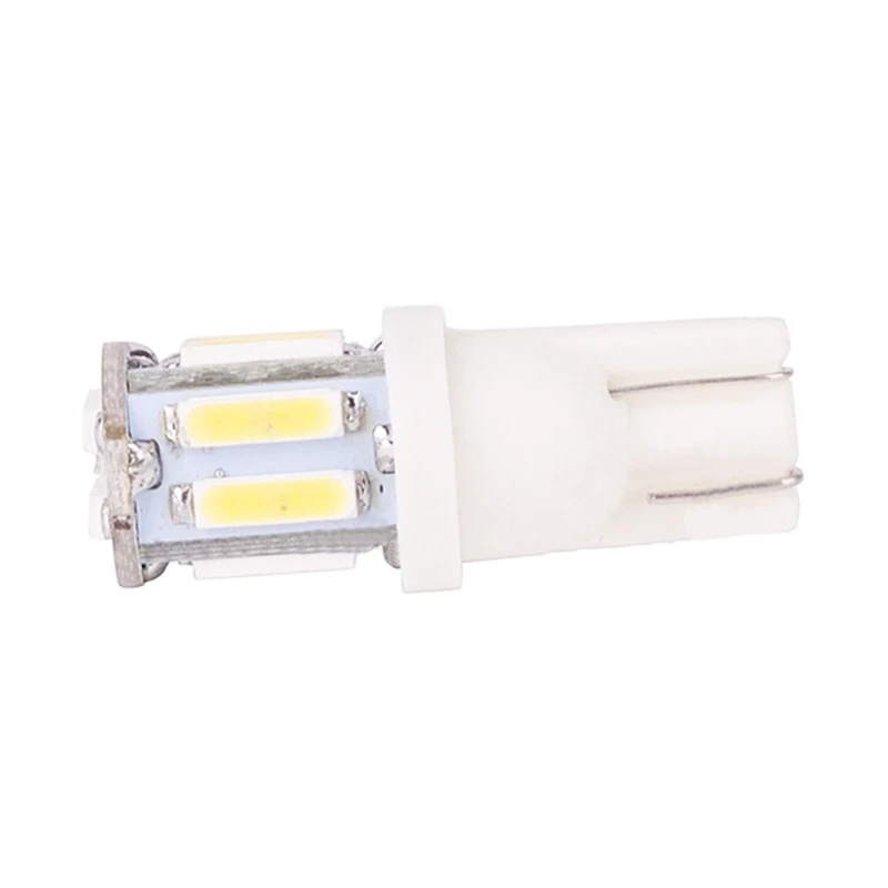 W5W 7020 10SMD Белый светодиодный 6000K поворотный боковый стоп-сигнал лампа стояночный