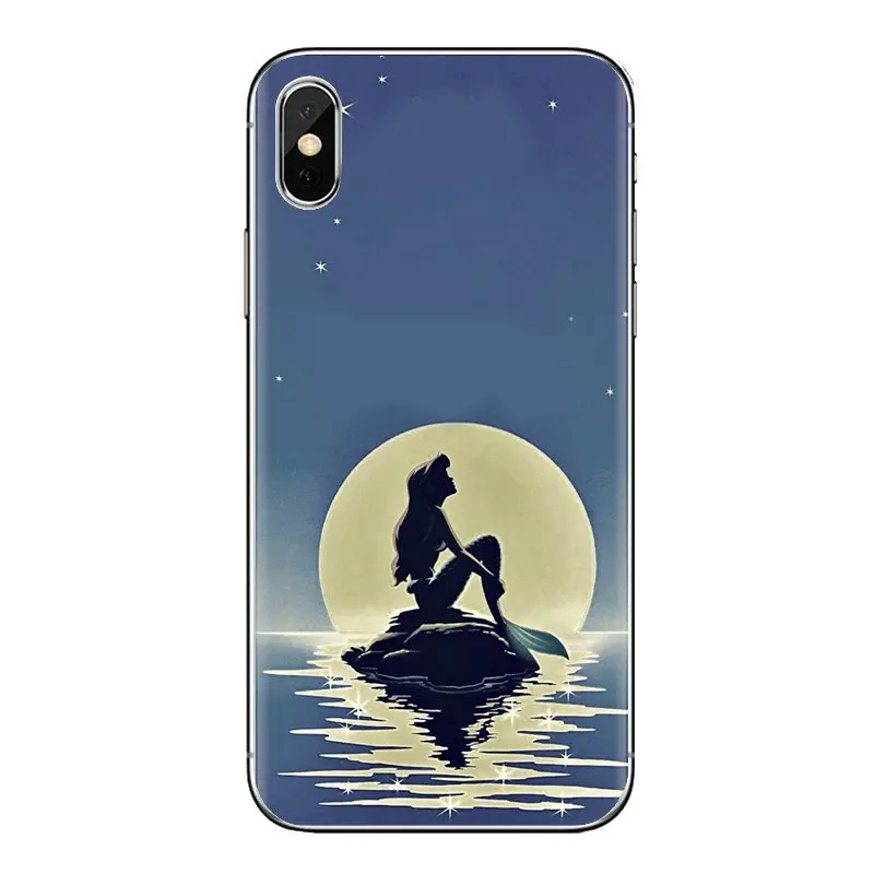 Прозрачный ТПУ чехол маленькая Русалка Принцесса Сказка для Samsung Galaxy A3 A5 A7 A9 A8 Star A6