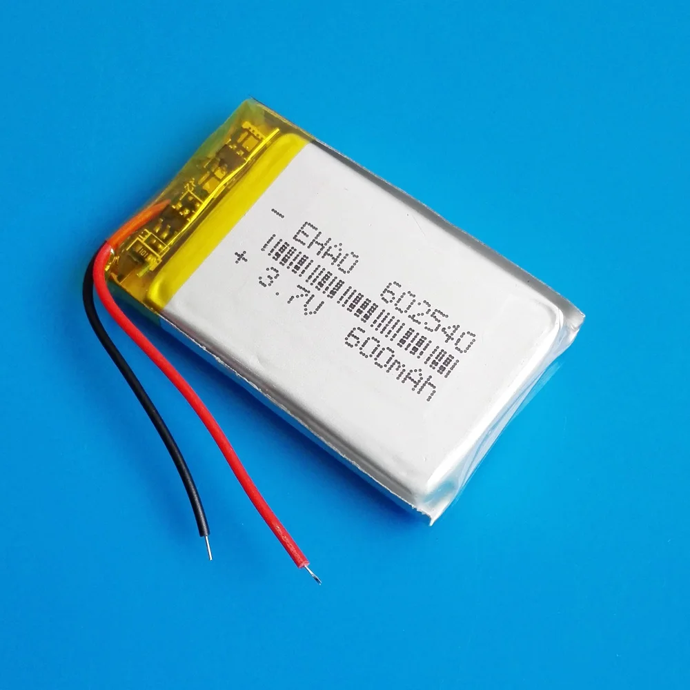 10 шт. 3 7 В 600 мАч липо-полимерная литиевая аккумуляторная батарея 602540 Для MP3 GPS DVD